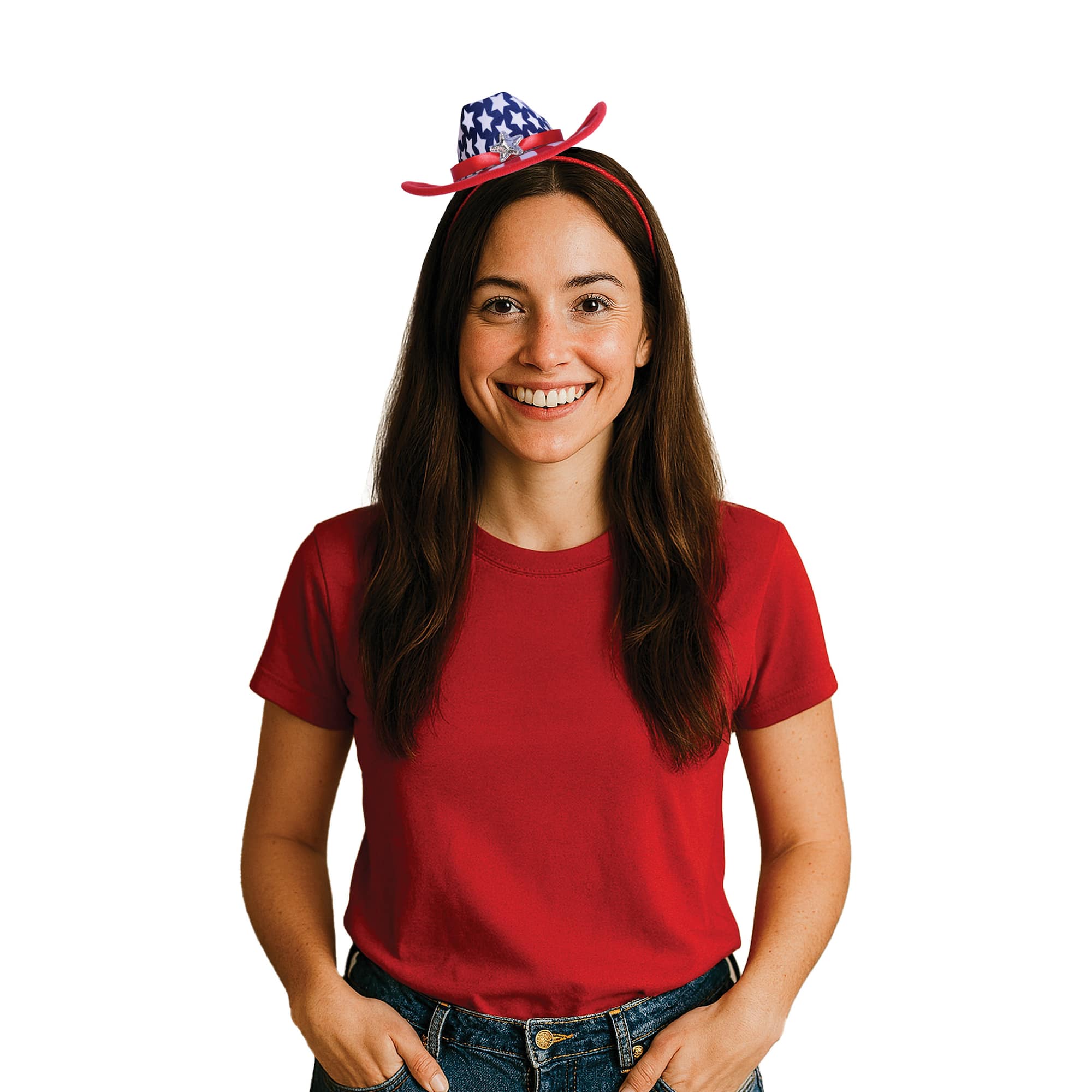 Beistle Patriotic Cowboy Hat Headband